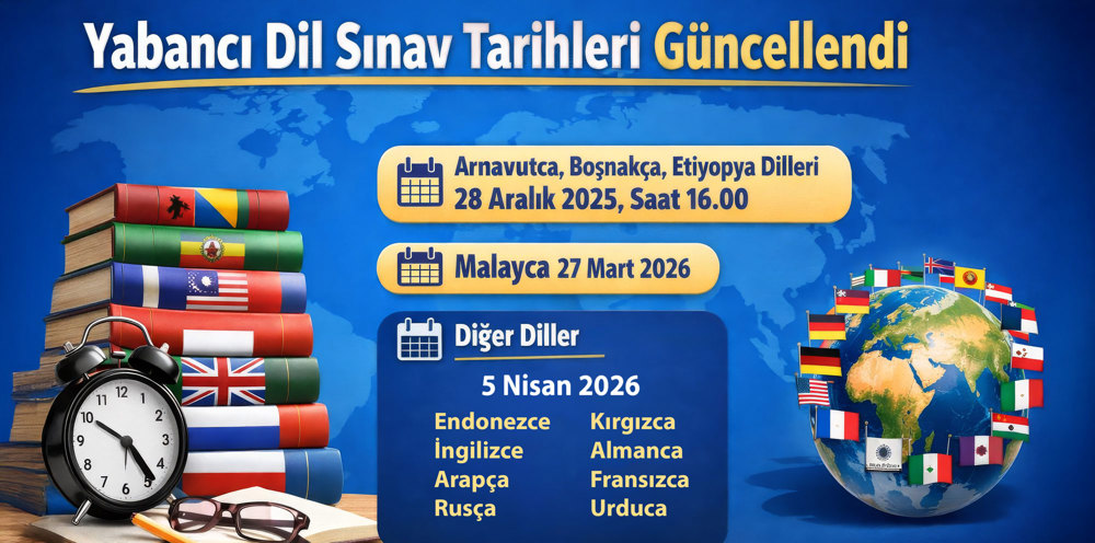 Yabancı Dil Sınav Tarihleri Güncellendi